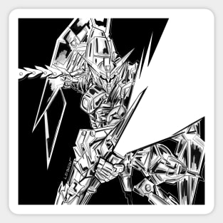 the gundam epyon in builders arts Sticker